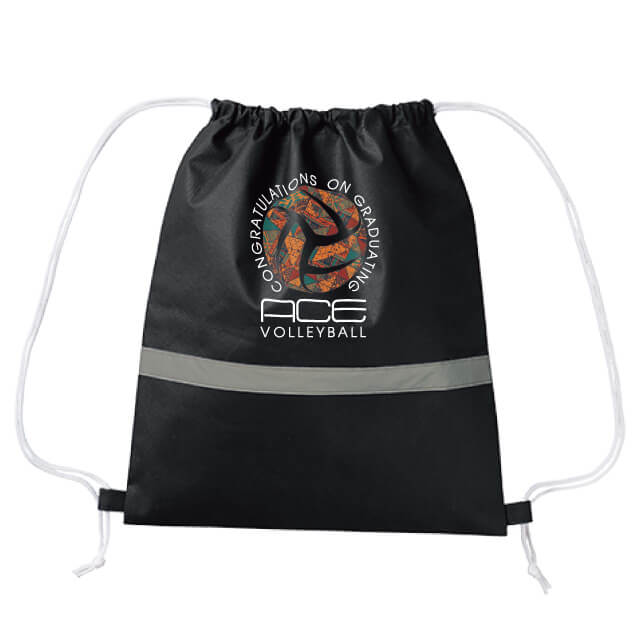 不織布リフレクター付巾着リュック ｜トートバッグ