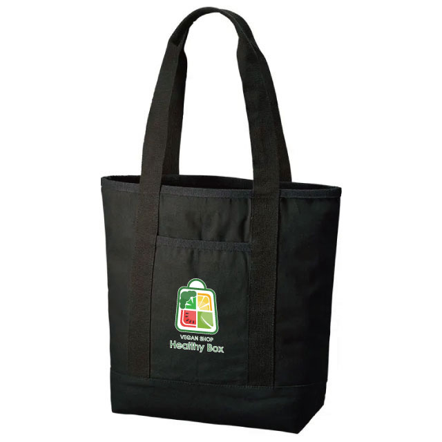 オーガニックコットンキャンバスポケットトート｜トートバッグ