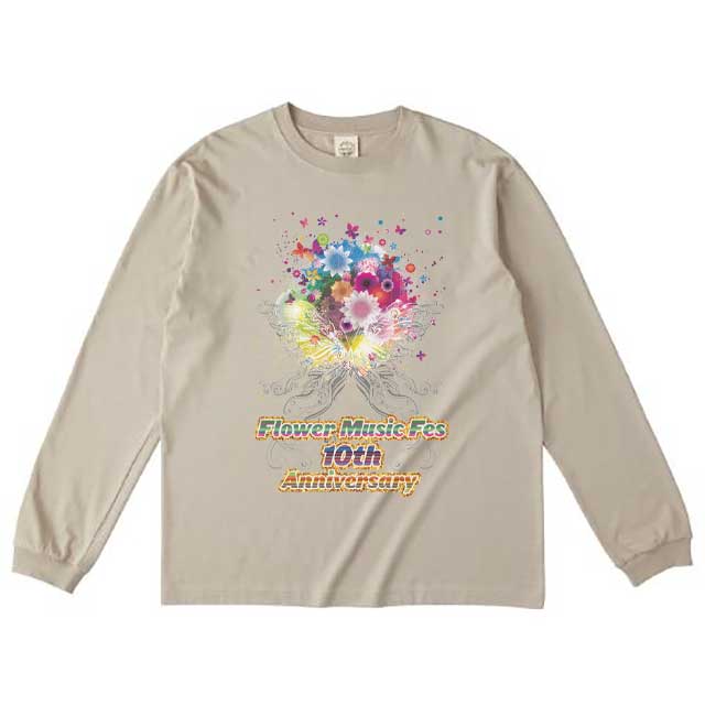 長袖オーガニックコットンTシャツ