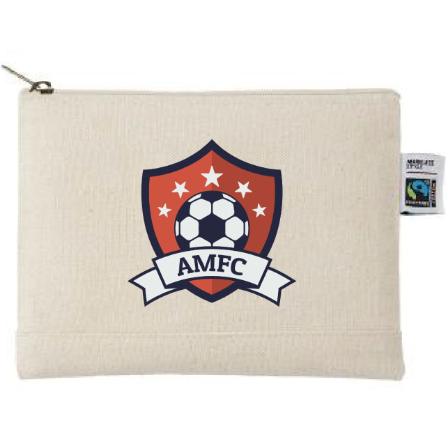 フェアトレードコットンキャンバスフラットポーチ（S）｜トートバッグ