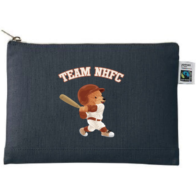 フェアトレードコットンキャンバスフラットポーチ（M）｜トートバッグ