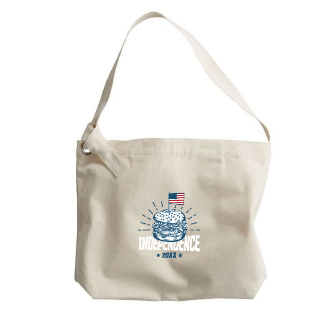 シンプルコットンビッグショルダーバッグの商品画像