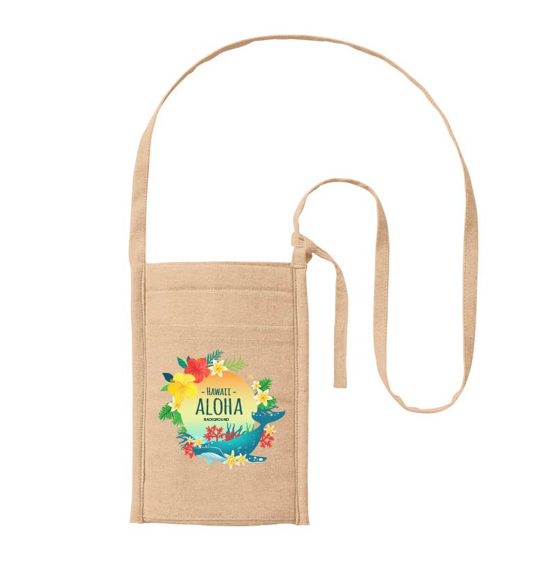 シャンブリック保冷ボトルホルダーサコッシュ｜トートバッグ