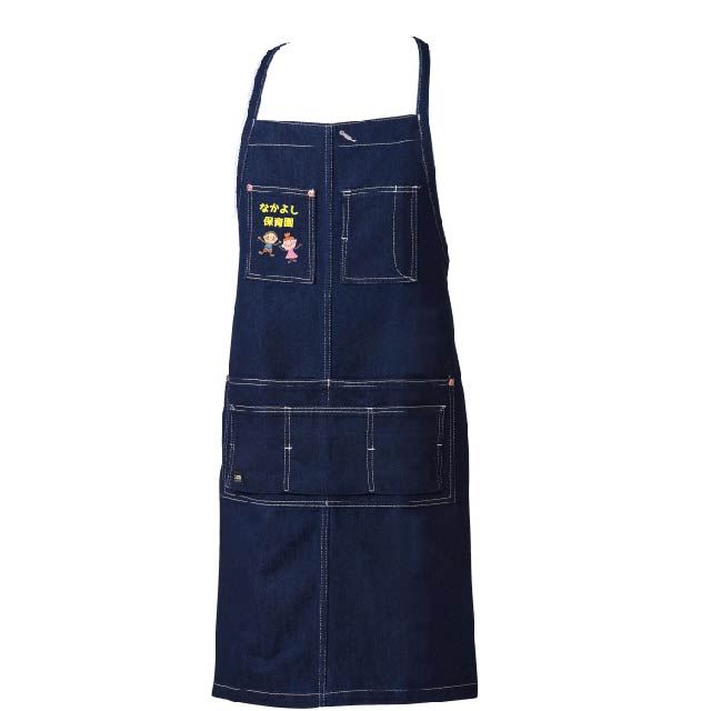 しなやかデニムエプロン（首掛け）