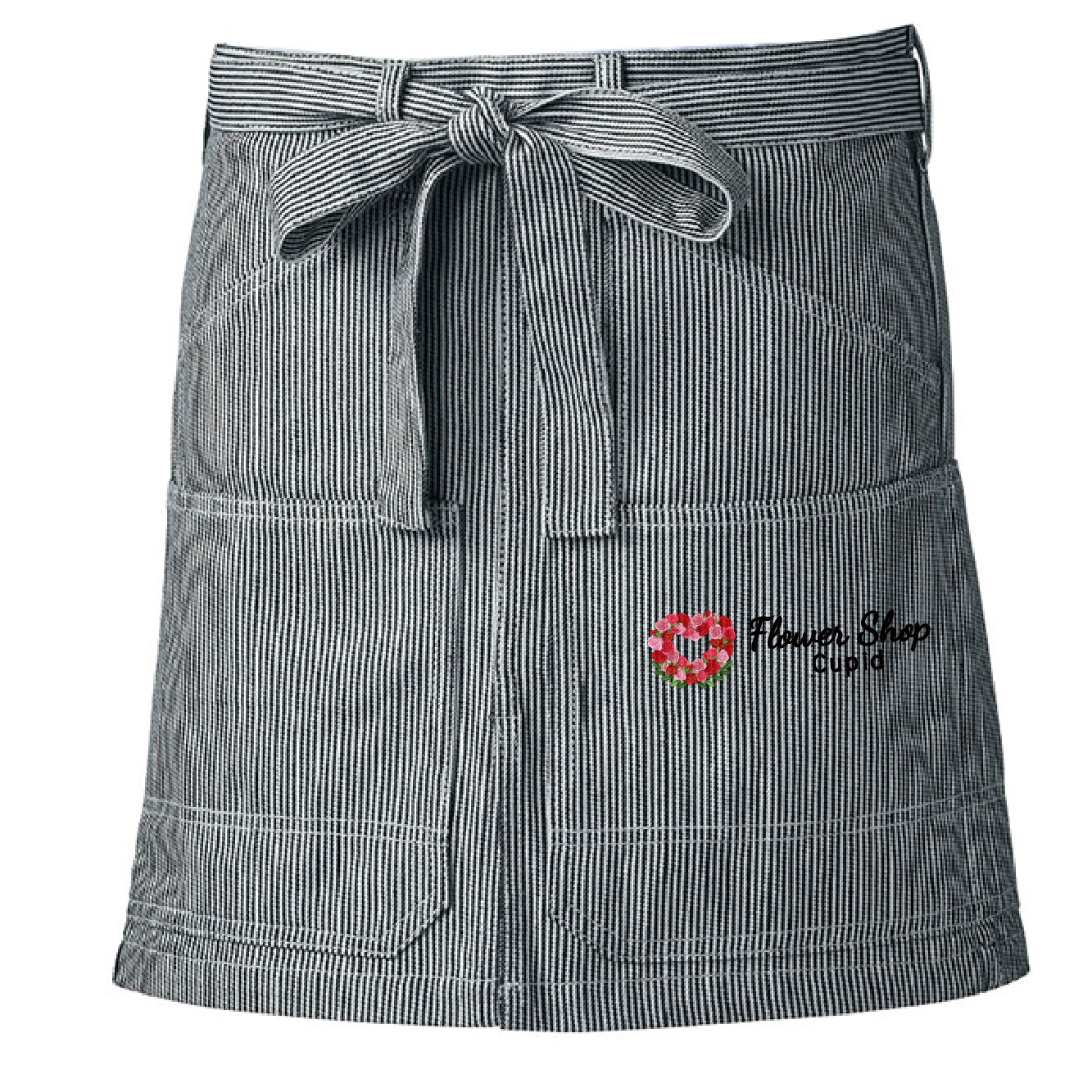 デニムストライプエプロン（腰巻き）