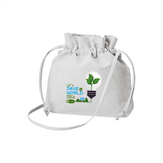 シャンブリック巾着ショルダーバッグ｜トートバッグ