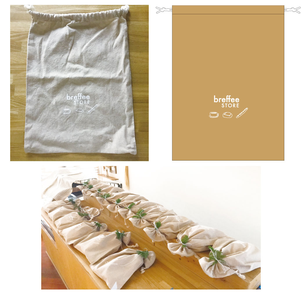 シャンブリック巾着(L)の作成事例