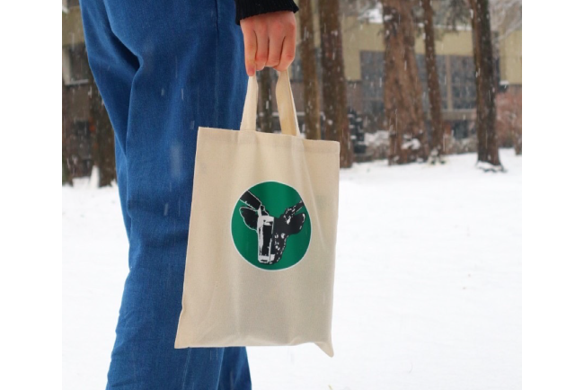 厚手コットンA4フラットトート の作成事例