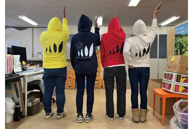 カラフルライトパーカーの作成事例